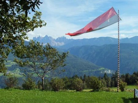 Vista sul nostro prato per prendere il sole